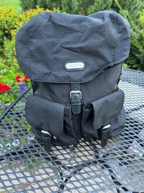Baggallini Black Canvas Rucksack Backpack for Men